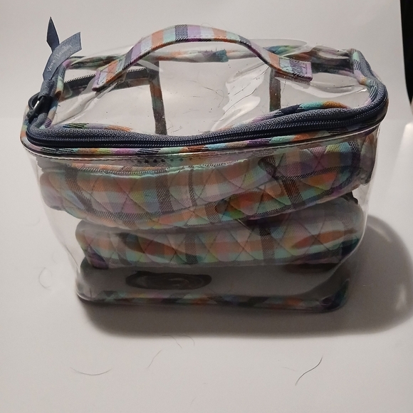 Vera Bradley Handbags - Vera Bradly 2 Piece Cosmetic Bags With Carry Case